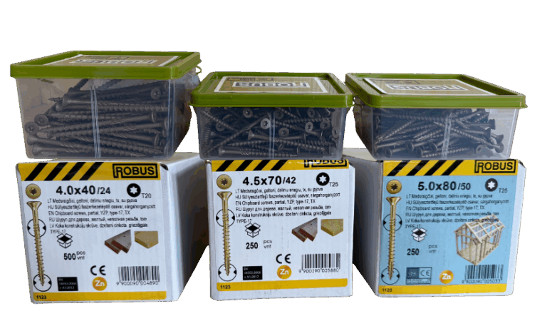 Tvirtinimo elementai 